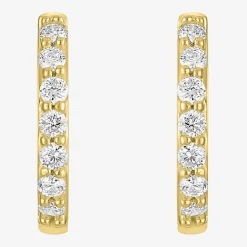 (H-I / SI2-I1) Diamond Addiction 1/4 CT. T.W. Lab Grown White Diamond 13mm Hoop Earrings