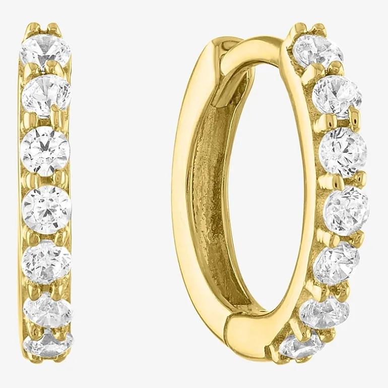 (H-I / SI2-I1) Diamond Addiction 1/4 CT. T.W. Lab Grown White Diamond 13mm Hoop Earrings