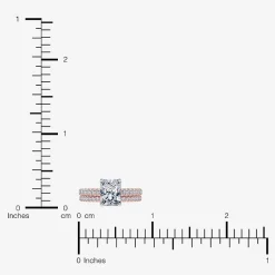 (H-I / Si2-I1) Womens 1 1/2 CT. T.W. Lab Grown White Diamond 10K Gold Rectangular Side Stone Bridal Set