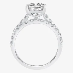 (H-I / SI1-SI2) Signature By Modern Bride Womens 2 1/2 CT. TW. Lab Grown White Diamond in 14K Gold Princess Bridal Set