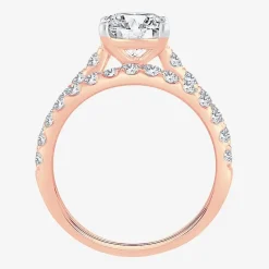 (H-I / SI1-SI2) Signature By Modern Bride Womens 3 CT. T.W. Lab Grown White Diamond In 14K Gold Oval Bridal Set