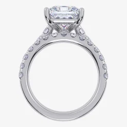 (H-I / SI1-SI2) Signature By Modern Bride Womens 2 CT.TW Lab Grown White Diamond In 14K Gold Side Stone Bridal Set