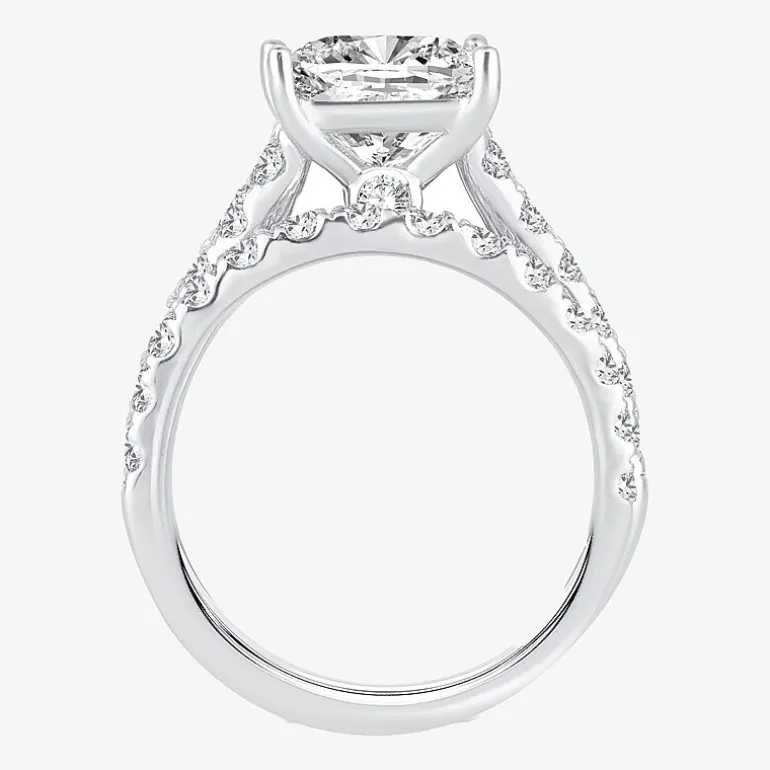 (H-I / SI1-SI2) Signature By Modern Bride Womens 5 CT. T.W. Lab Grown White Diamond in 14K Gold Princess Bridal Set