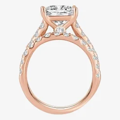 (H-I / SI1-SI2) Signature By Modern Bride Womens 5 CT. T.W. Lab Grown White Diamond in 14K Gold Princess Bridal Set