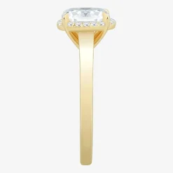 (H-I / Si1-Si2) Womens 1 CT. T.W. Lab Grown White Diamond 10K Gold Oval Halo Engagement Ring