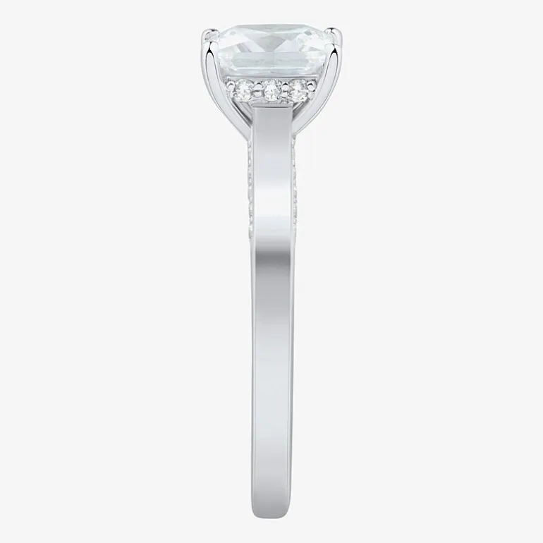 (H-I / Si1-Si2) Womens 1 3/4 CT. T.W. Lab Grown White Diamond 10K Gold Solitaire Engagement Ring