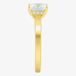 (H-I / Si1-Si2) Womens 1 3/4 CT. T.W. Lab Grown White Diamond 10K Gold Solitaire Engagement Ring