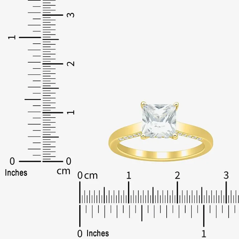 (H-I / Si1-Si2) Womens 1 3/4 CT. T.W. Lab Grown White Diamond 10K Gold Solitaire Engagement Ring