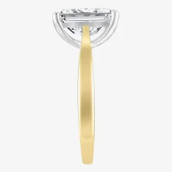 (H-I / SI2) Womens 3 CT. Lab-Grown White Diamond 14K Gold Radiant-Cut Solitaire Engagement Ring