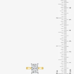 (H-I / SI2) Womens 3 CT. Lab-Grown White Diamond 14K Gold Radiant-Cut Solitaire Engagement Ring