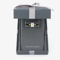 (H-I / SI2) Womens 3 CT. Lab-Grown White Diamond 14K Gold Radiant-Cut Solitaire Engagement Ring