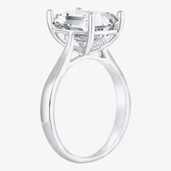 (H-I / SI2) Womens 3 CT. Lab-Grown White Diamond 14K Gold Radiant-Cut Solitaire Engagement Ring