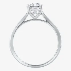(H-I / SI2) Womens 1 1/2 CT. Lab-Grown White Diamond in 14K Gold Oval Solitaire Engagement Ring