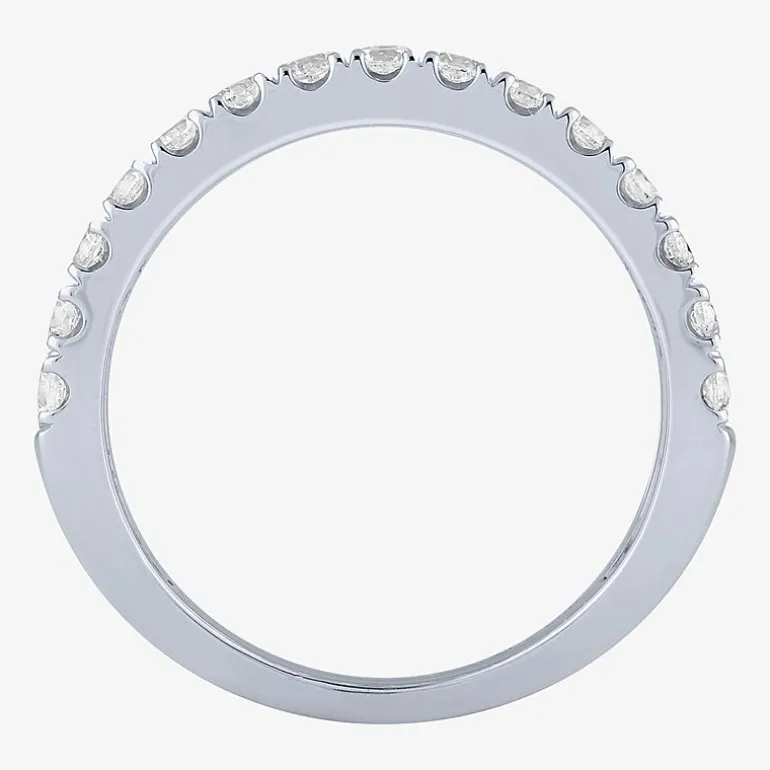 (H-I / Si2) Womens 2 CT. T.W. Lab Grown White Diamond 10K Gold Anniversary Engagement Ring