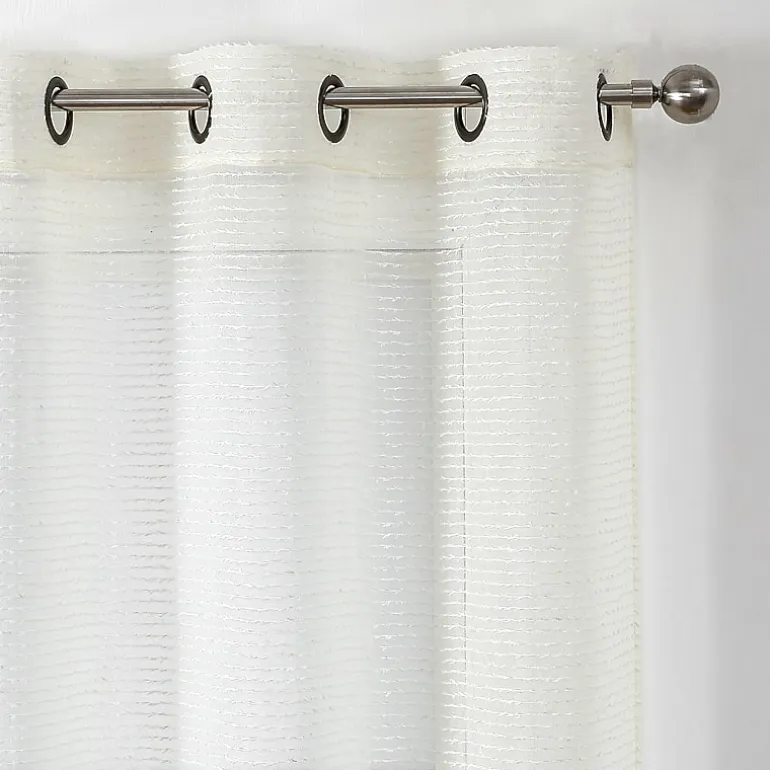 Hoboken Grommet Top Sheer Set of 2 Curtain Panel