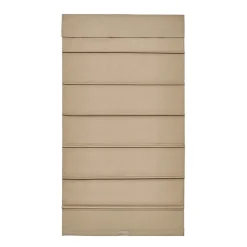 Home Basics Classic Cotton Twill Fabric With Blackout Liner Custom Cordless Blackout Roman Shade
