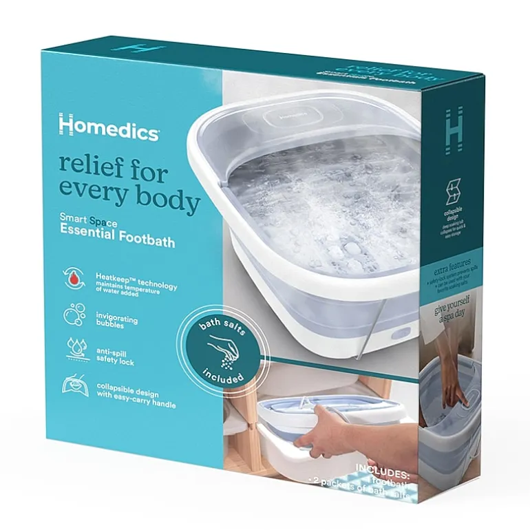 HoMedics Easy-Store Bubble Bliss Footbath