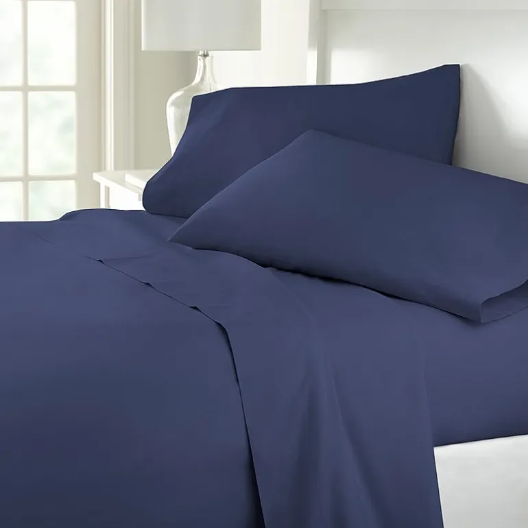 Home Expressions Cool And Crisp 6pc Cotton Percale Sheet Set