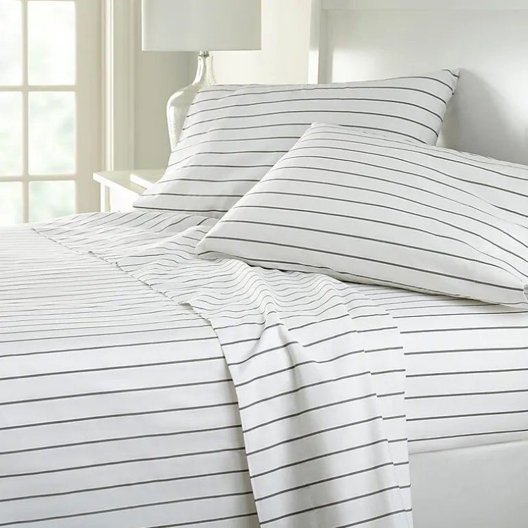 Home Expressions Cool And Crisp 6pc Cotton Percale Sheet Set