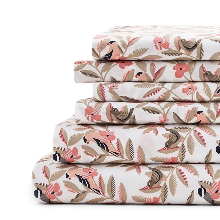 Home Expressions Cool And Crisp 6pc Cotton Percale Sheet Set