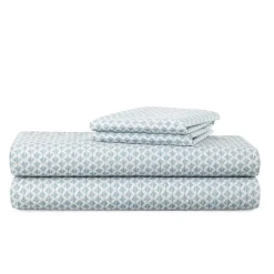 Home Expressions Cool and Crisp Cotton Percale Sheet Set