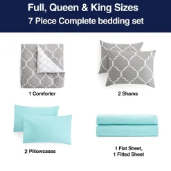 Home Expressions Nora Ogee Complete Bedding Set with Sheets