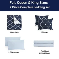 Home Expressions Nora Ogee Complete Bedding Set with Sheets
