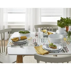 Home Expressions Porcelain Rim 4-pc. Dinner Plates