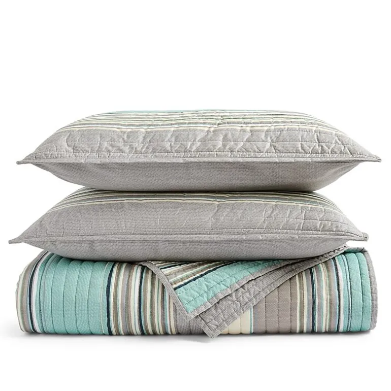 Home Expressions Reagan 3-pc. Stripes Quilt Set