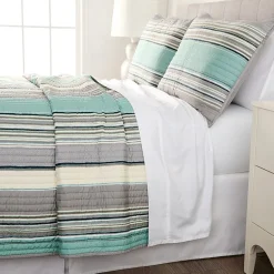 Home Expressions Reagan 3-pc. Stripes Quilt Set