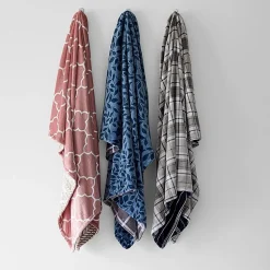 Home Expressions Reversible Velvet Plush Midweight Throw