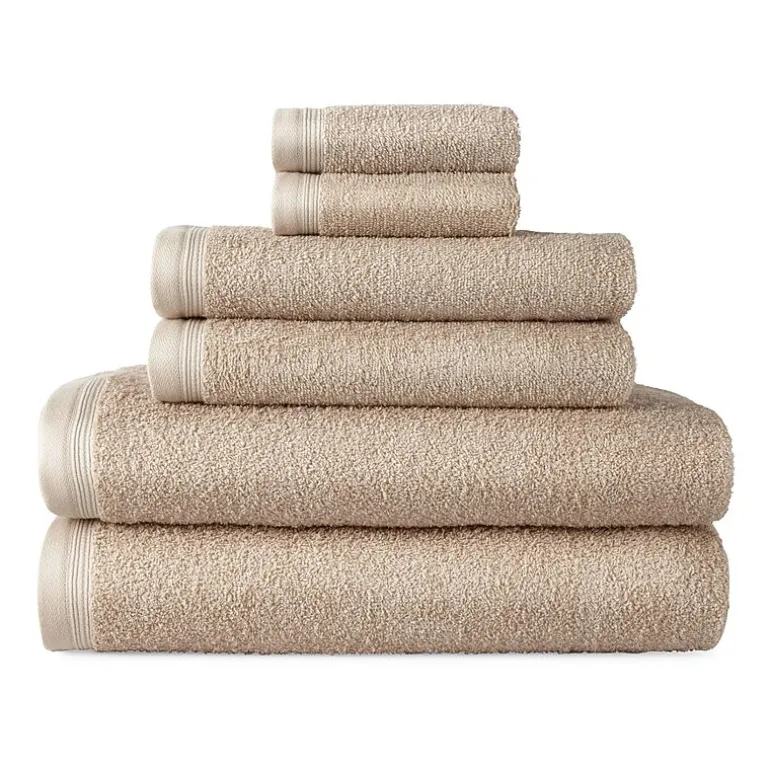 Home Expressions Solid & Stripe Bath Towel