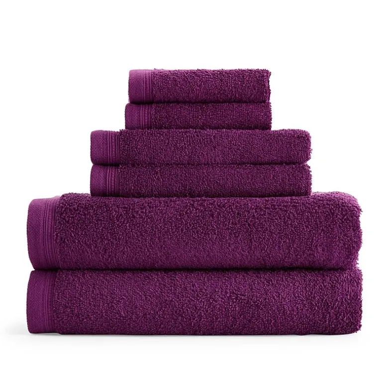 Home Expressions Solid & Stripe Bath Towel
