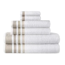 Home Expressions Solid & Stripe Bath Towel