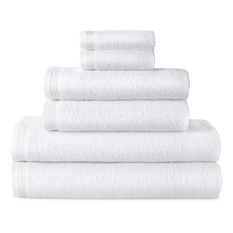 Home Expressions Solid & Stripe Bath Towel