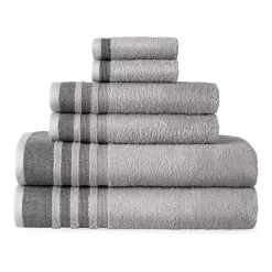 Home Expressions Solid & Stripe Bath Towel