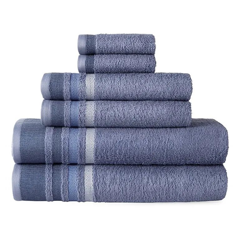 Home Expressions Solid & Stripe Bath Towel