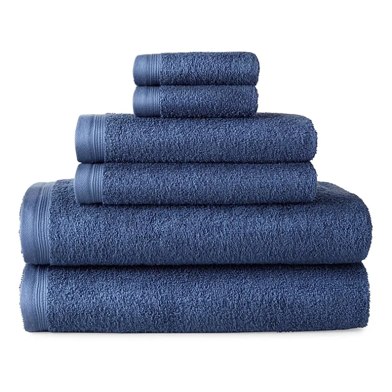 Home Expressions Solid & Stripe Bath Towel