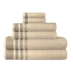 Home Expressions Solid & Stripe Bath Towel