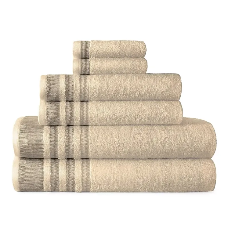 Home Expressions Solid & Stripe Bath Towel