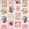 Home Expressions Stamps & Berries Shower Curtain