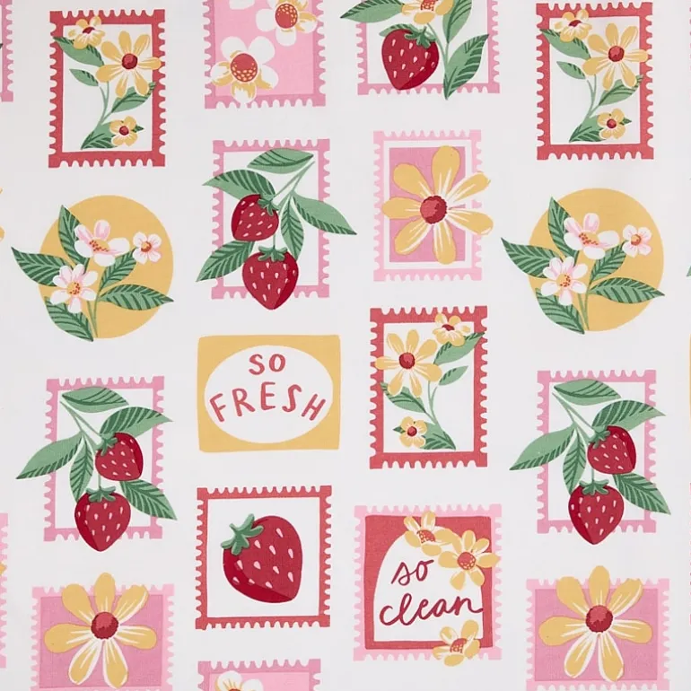 Home Expressions Stamps & Berries Shower Curtain