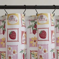 Home Expressions Stamps & Berries Shower Curtain