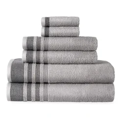 Home Expressions Stripe 6-pc. Bath Towel Set