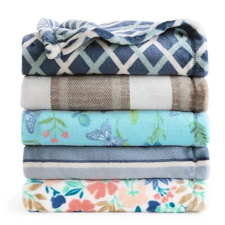 Home Expressions Velvet Plush Print Throw