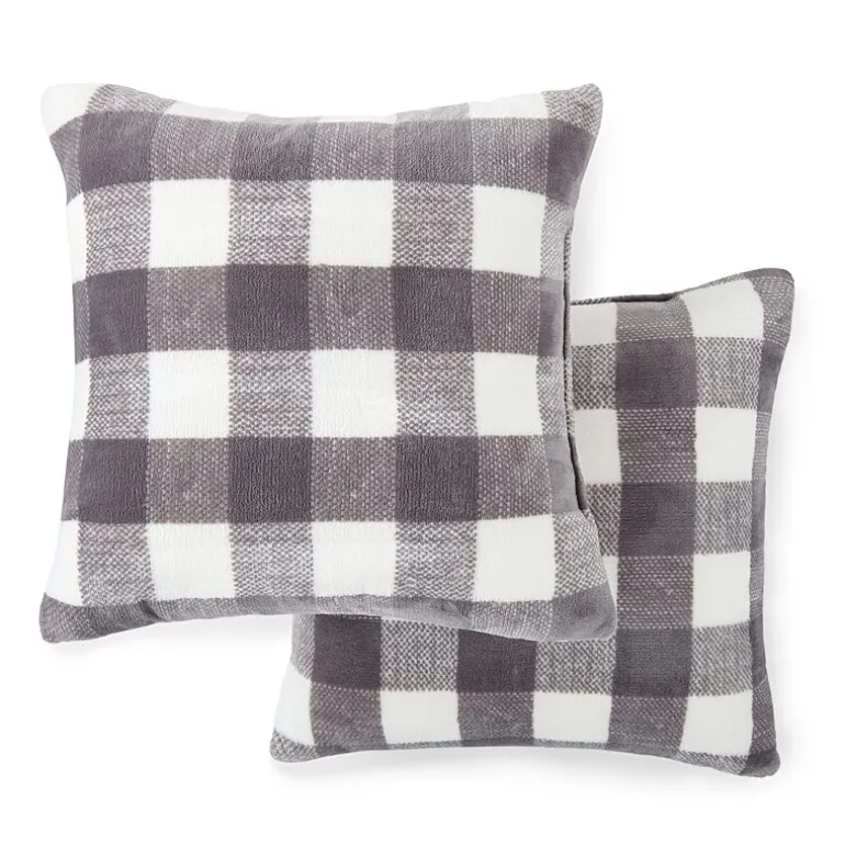 Home Expressions Velvet Plush 2-pack Square Throw Pillow