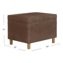 HOMEPOP Homepop Dinah Storage Lift-Top Upholstered Ottoman