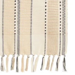 Homewear Black and White Stripe Table Runner