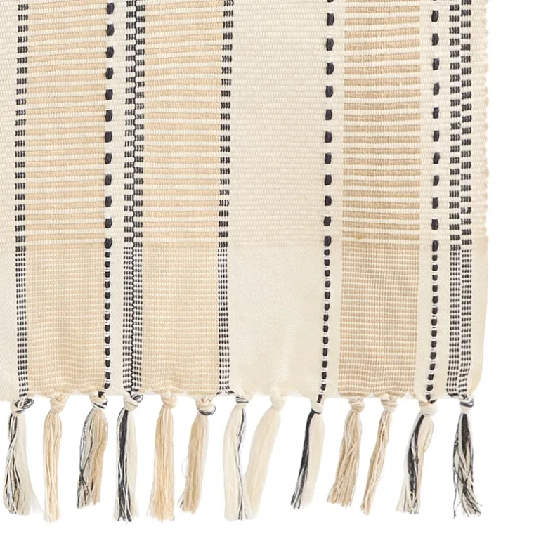 Homewear Black and White Stripe Table Runner