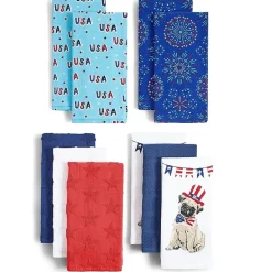 Homewear Red White Blue Stars 3-pc. Kitchen Towel Set